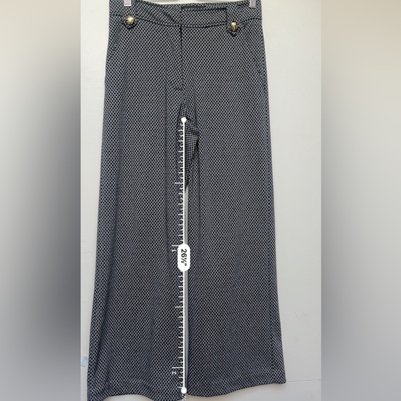 Truth by Republic Wide Leg Dress Pants Black White Size 6 - Picture 12 of 13